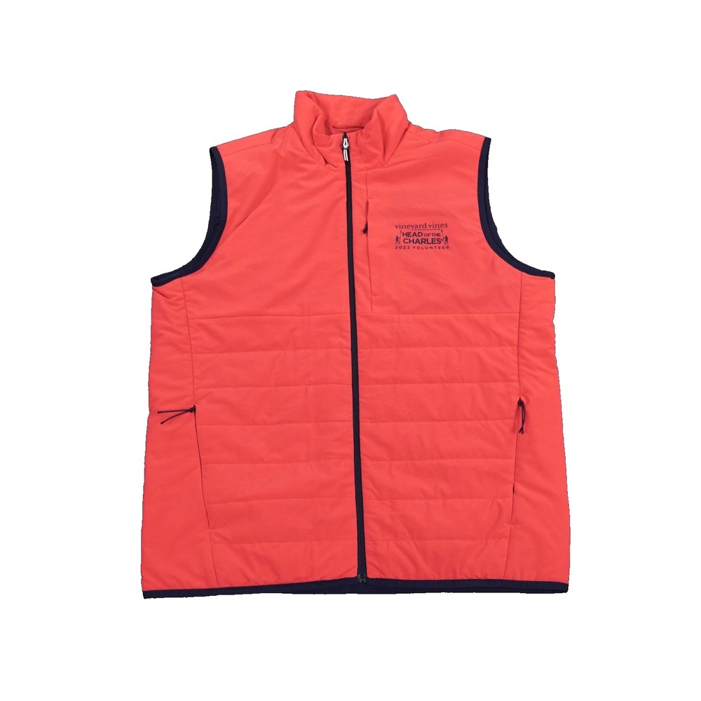Vineyard Vines Head Of The Charles Marine Air Vest Mens‎ Large Pink 22 Volunteer